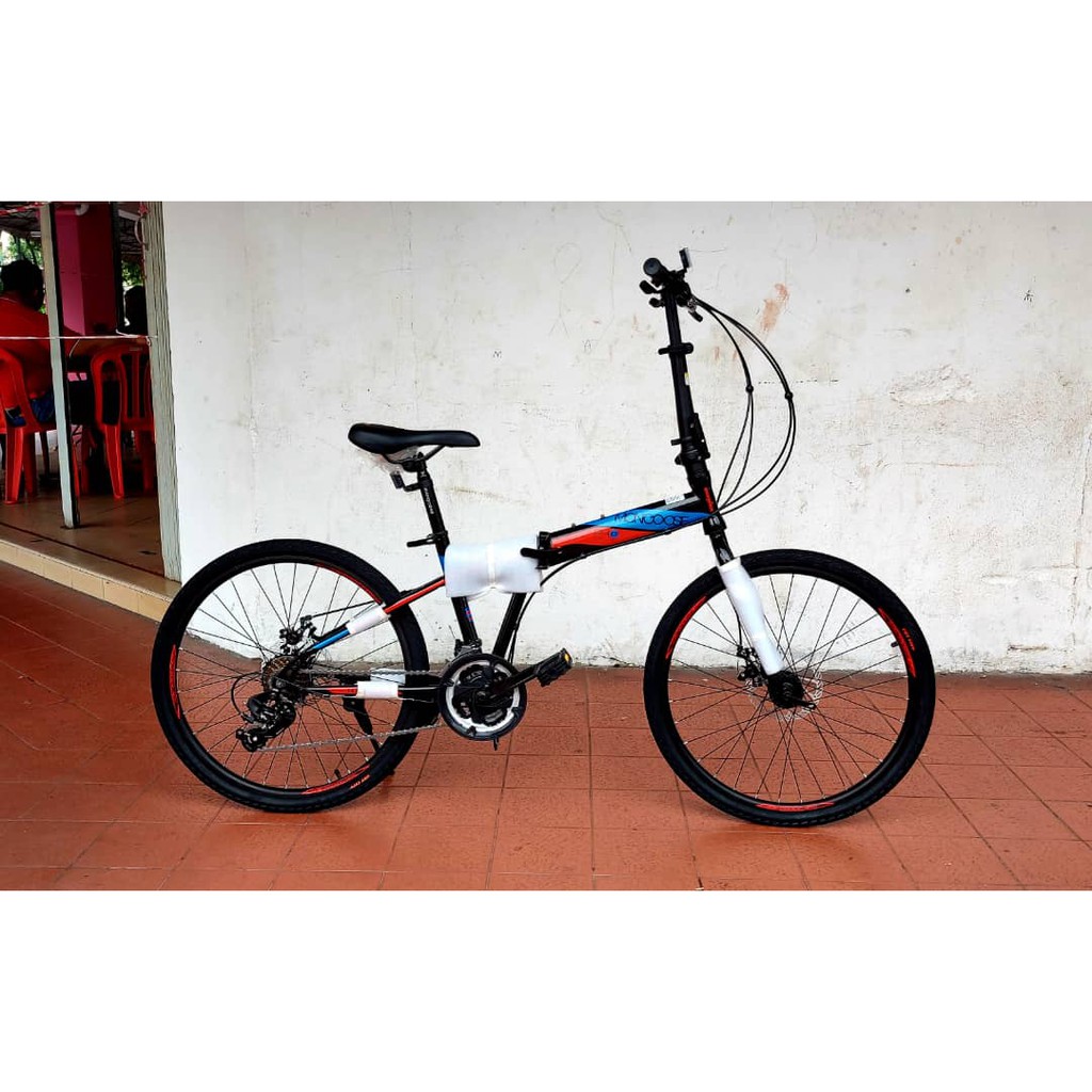 24 Inch Mongoose Folding Bike Shopee Malaysia