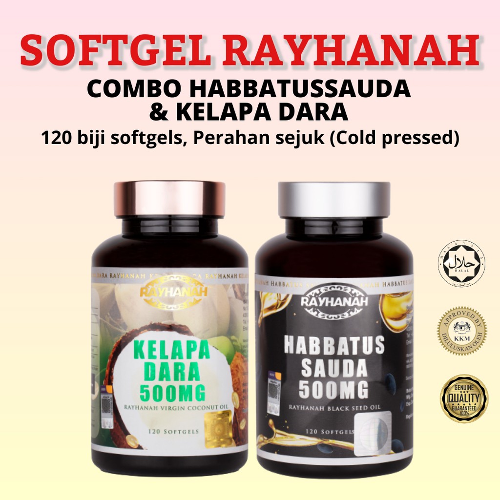 100% Ori RAYHANAH COMBO HABBATUSSAUDA & KELAPA DARA CLEARANCE, PERAHAN ...