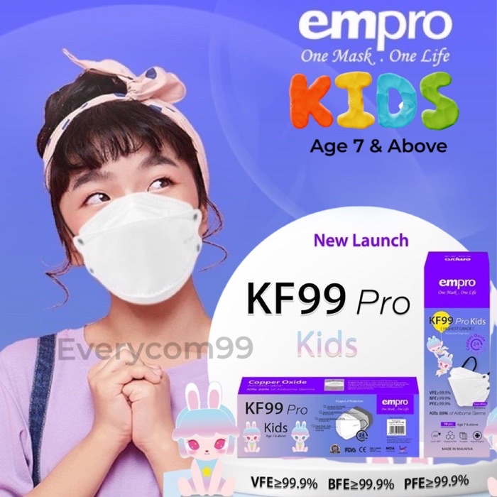 EMPRO Respirator KF99 Pro Copper Oxide Antimicrobial Face Mask(10 Pcs