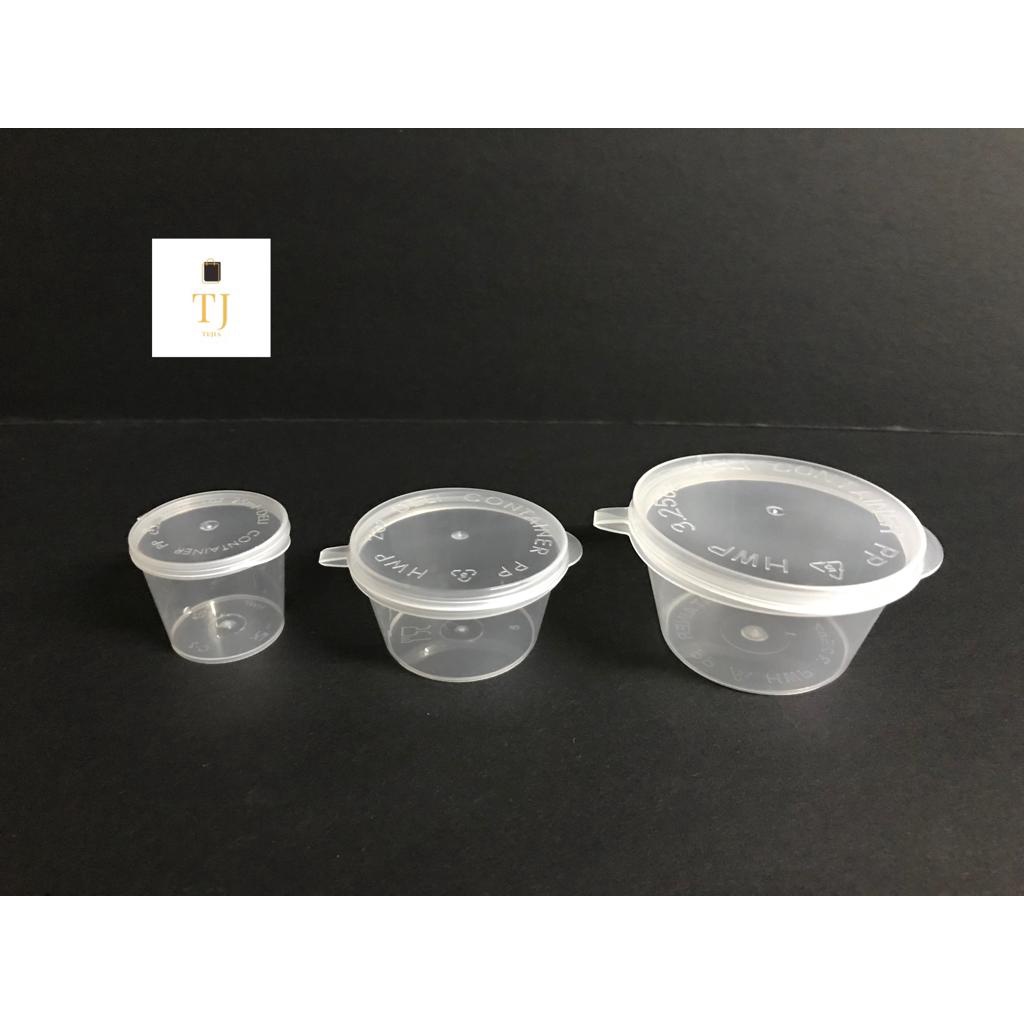 25/35/50mlDisposable MIni Plastic Sauce Cup[100pcs] Bekas Sos Plastik
