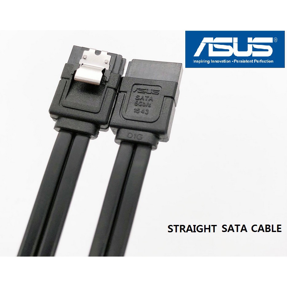 de primera categoría académico alimentar ORIGINAL ASUS (Straight / Right Angle) Cable 6Gbps 3.0 SATA Serial ATA Data  Cable With Clip For SSD HDD [READY STOCK] | Shopee Malaysia