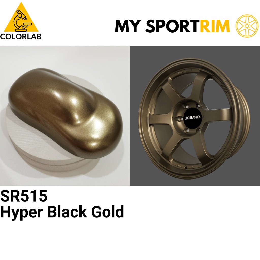Sport Rim Hyper Black Gold SR515 2K Automotive Paint / Cat Bancuh 2K ...