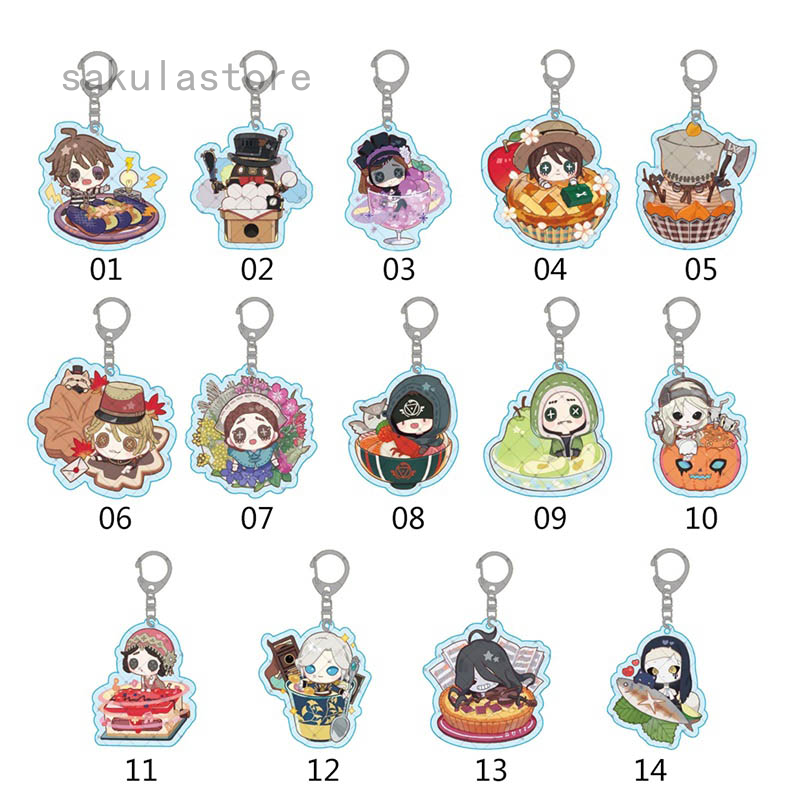 Identity V Keychain Key Chain Women Men Key Ring Game Pendant Jewelry