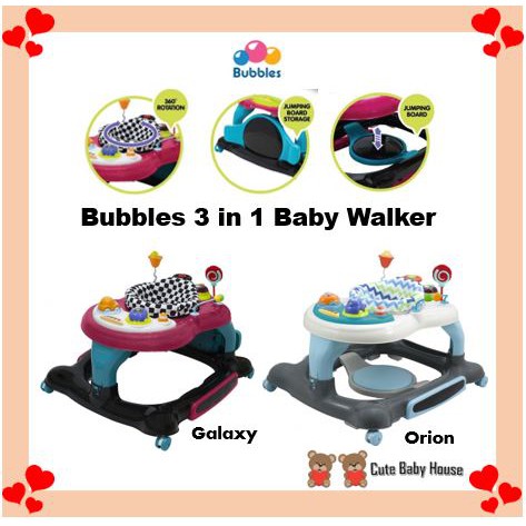 Bubbles 3 in 1 baby walker online