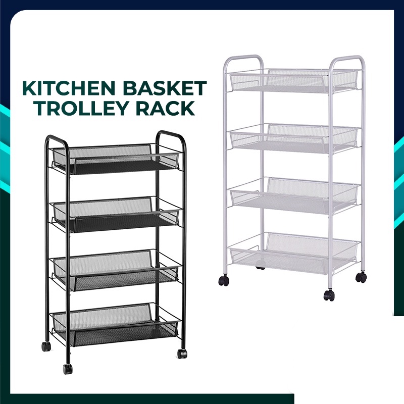 RAK TROLI BERODA MULTIPURPOSE TROLI DAPUR TROLLEY STORAGE RACK KITCHEN ...