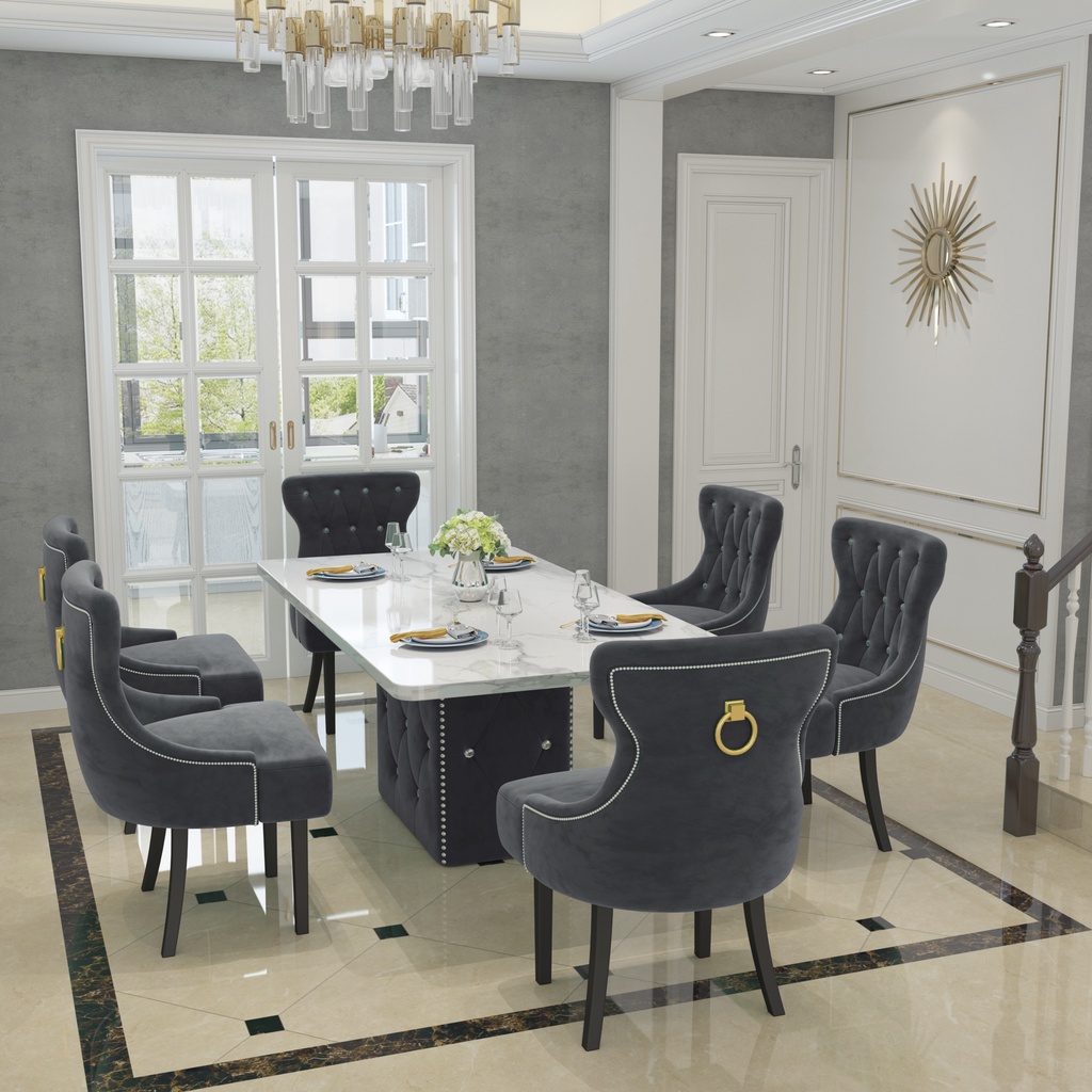 modern chesterfield dining set | Shopee Malaysia