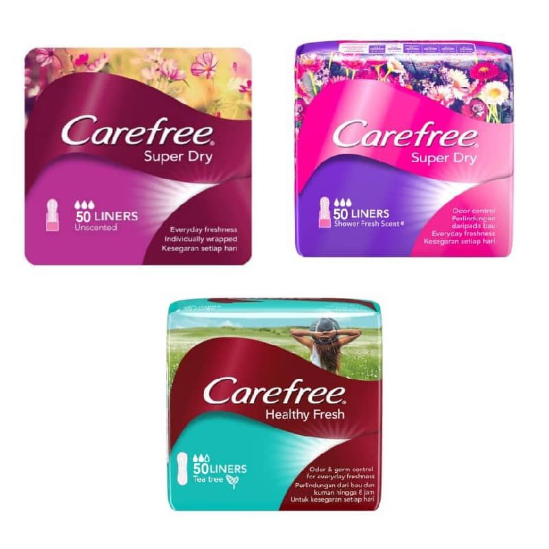 CAREFREE, Carefree Super Dry Panty Liners 40s - Feminine Care, Odor  Control, Absorb Discharge