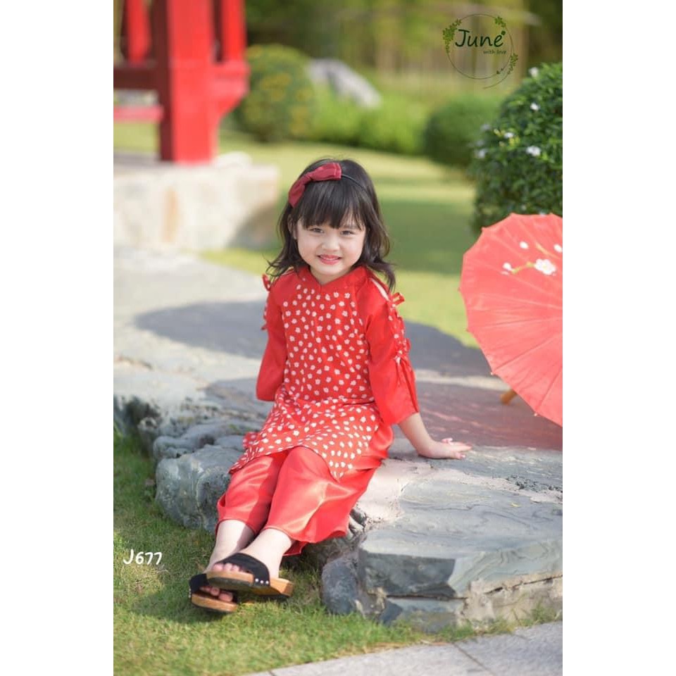 Ao dai 2024 baby girl