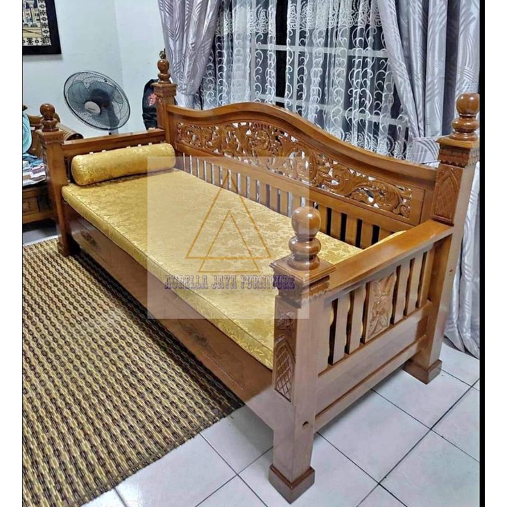 KAYU Jepara Teak Wood bale bale/Ravana Curved bale bale/bale bale Lazy ...