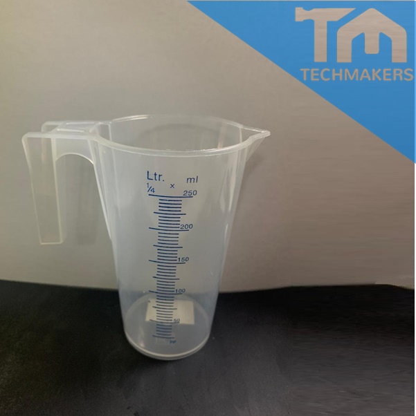 250ml Plastic Jug Measuring Jug for Kitchen | Cooking | Baking | Laboratory