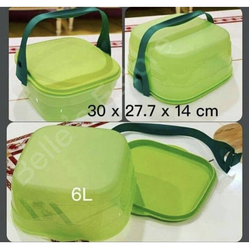Cake Taker | Green | Bekas Kek | Original Tupperware Indonesia | Shopee ...
