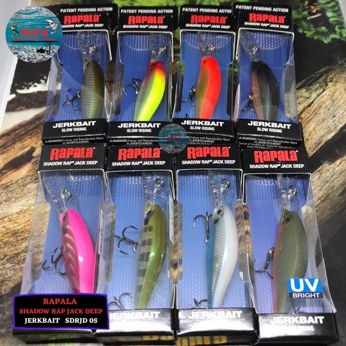Rapala Shadow Rap Jack Deep SDRJD 5 Cm – Colore Live Smelt, Crankbait Affondante Lento Per Trote
