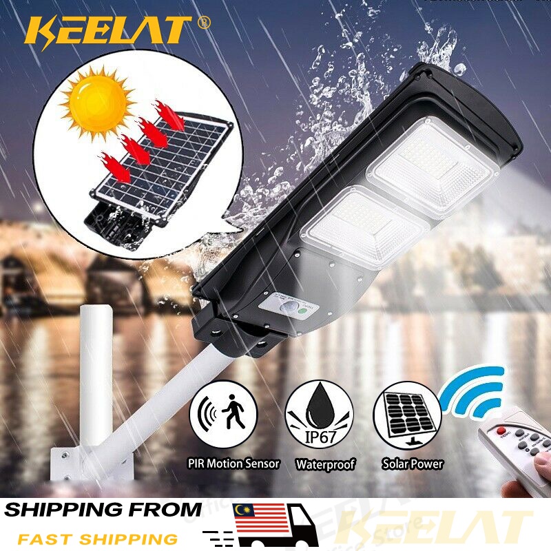 KEELAT 800W 1000W 1200W Solar Street Light Led Solar Light Remote ...