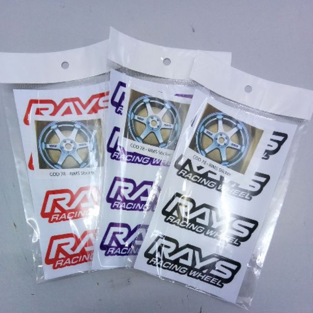 RIM STICKER RAYS VOLK RACING TE37 4PCS 1 SET | Shopee Malaysia