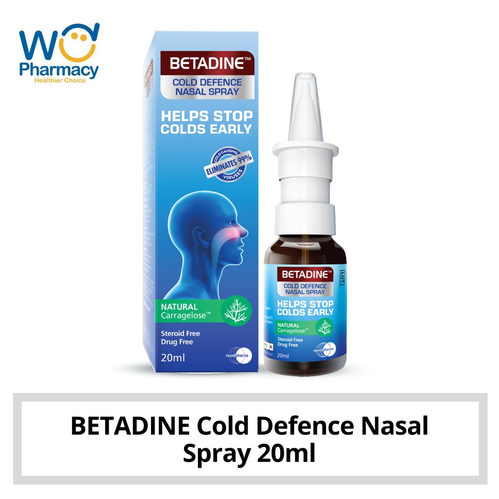 BETADINE Cold Defence Nasal Spray 20ml (Exp 09/2024) Shopee Malaysia