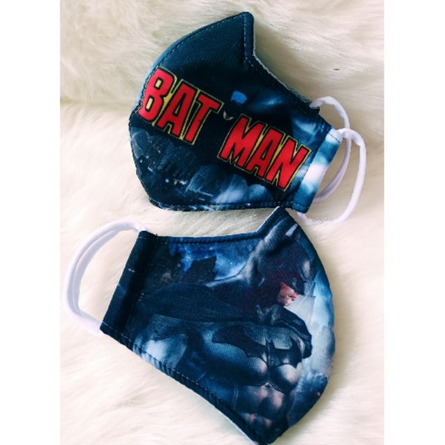 Bat Man Washable Cotton Mask for Children | Shopee Malaysia
