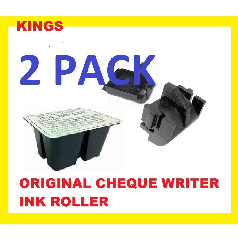 2 PACKS CHEQUE WRITER CHECKWRITER INK ROLLER ( ORIGINAL ) | Shopee Malaysia