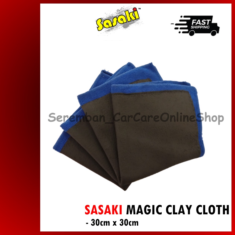 1xpcs SASAKI CAR CLAY CLOTH - microfiber washing tools / magic beauty clay  cloth / car detailing clay cloth / Cleaning D