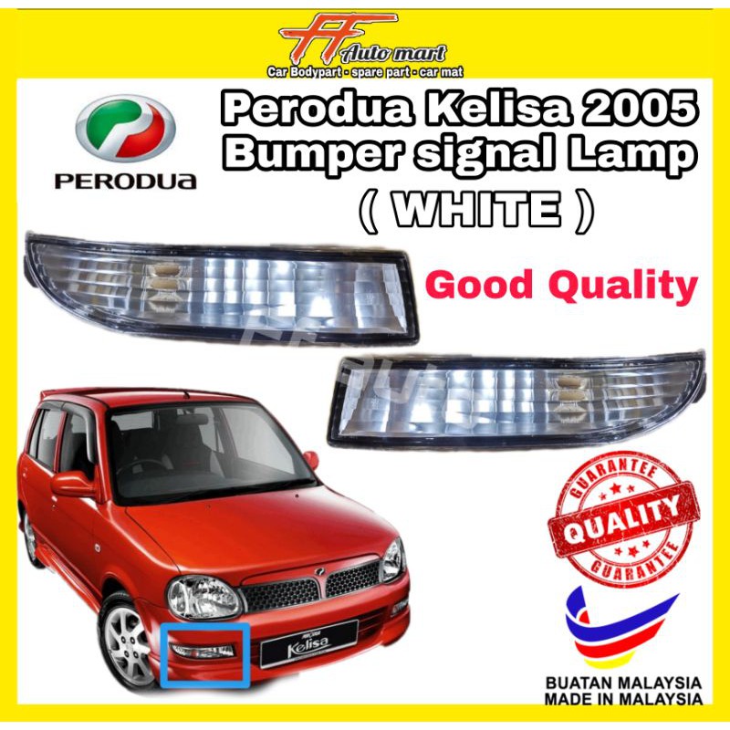 Perodua Kelisa 2005 Bumper Lamp (WHITE) Signal Lamp GOOD QUALITY Shopee Malaysia