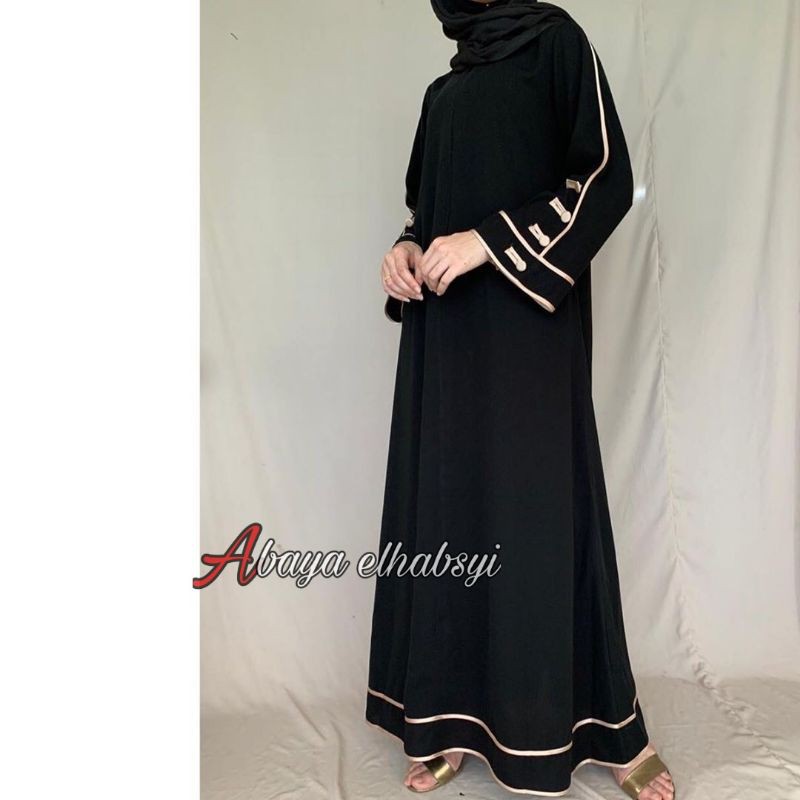 Jet black outlet abaya design