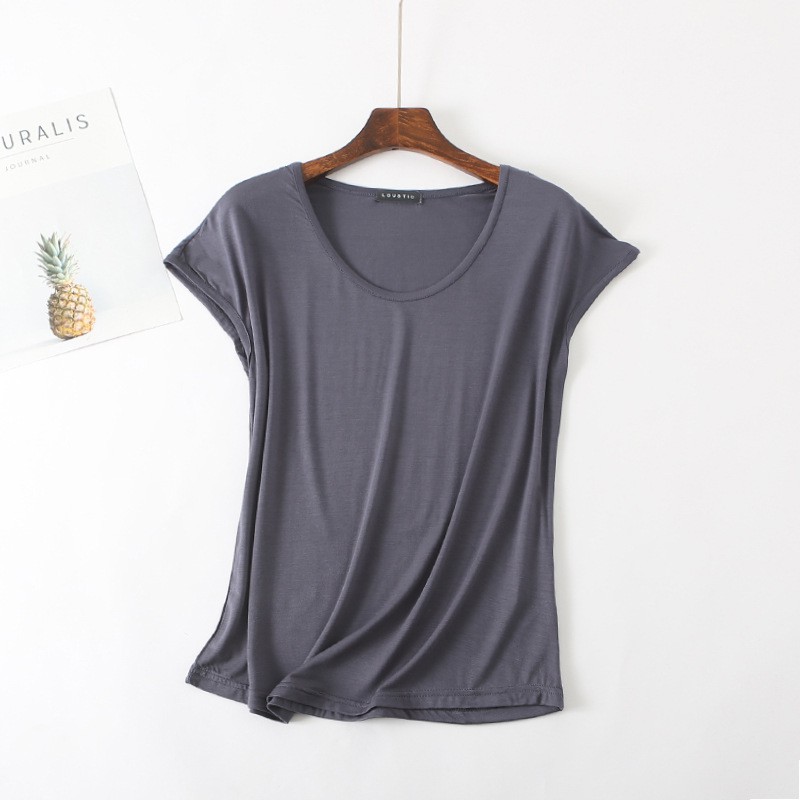 Yingbao Bamboo Fiber T shirt for Women Home Wear Summer Sleeveless ...
