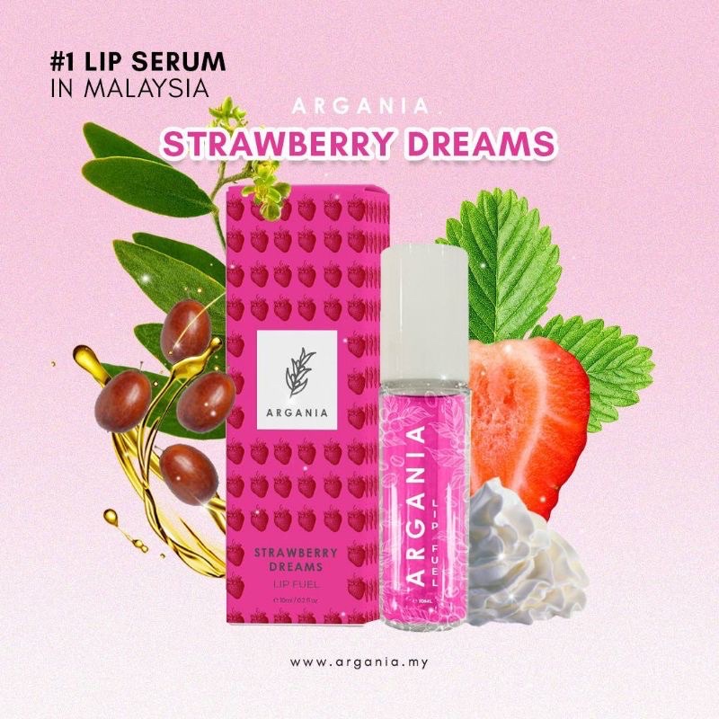 Argania Fuel Lips (lip Oil) 10ml Lip Pump Lip Treatment Lip Balm 