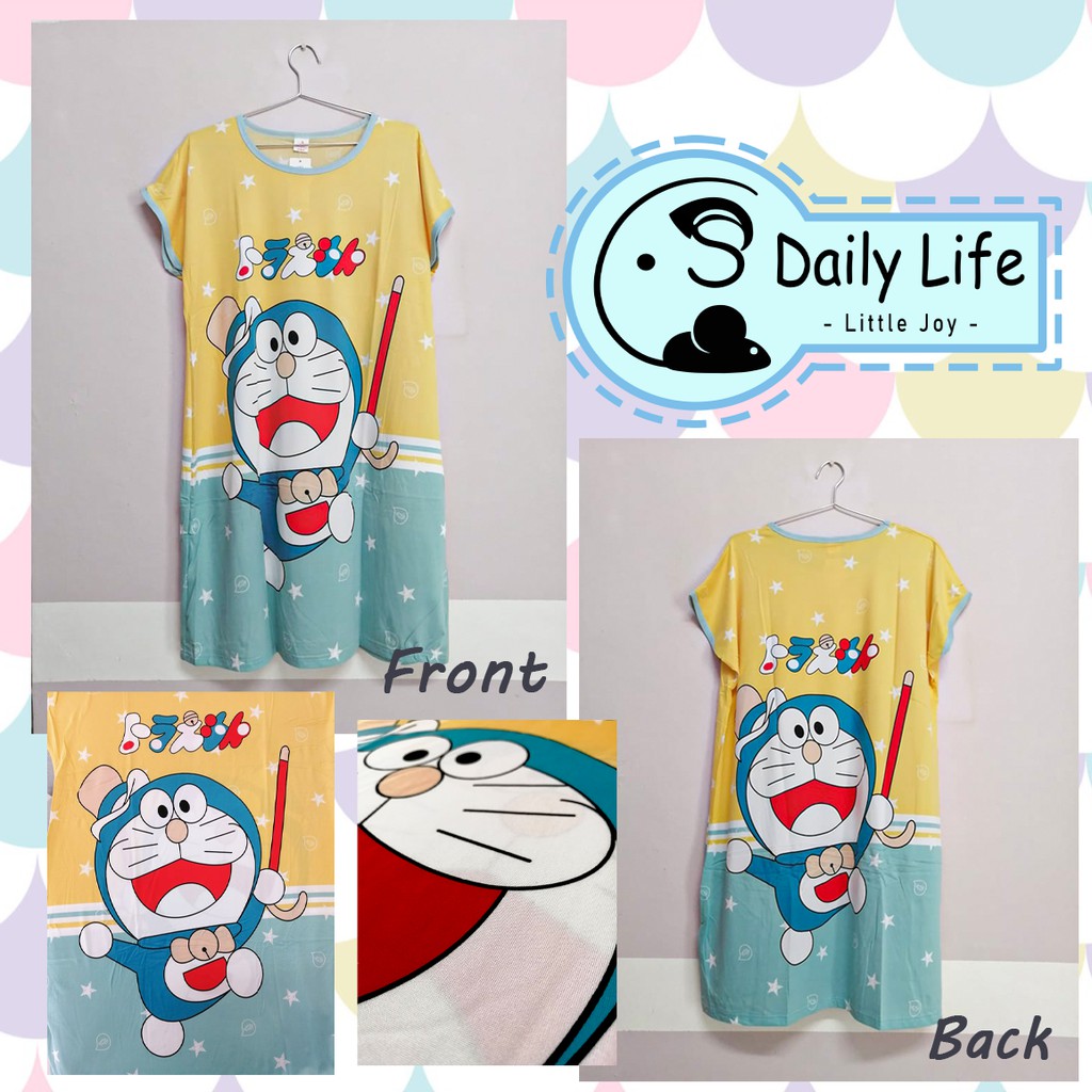 【Malaysia in Stock】Doraemon 哆啦A夢 Women Pajamas_Ladies Sleepwear_Cartoon ...