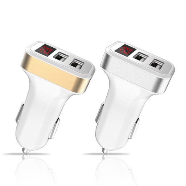 Dual Port Usb Car Charger Adapter Charging Led Indicator Shopee Malaysia