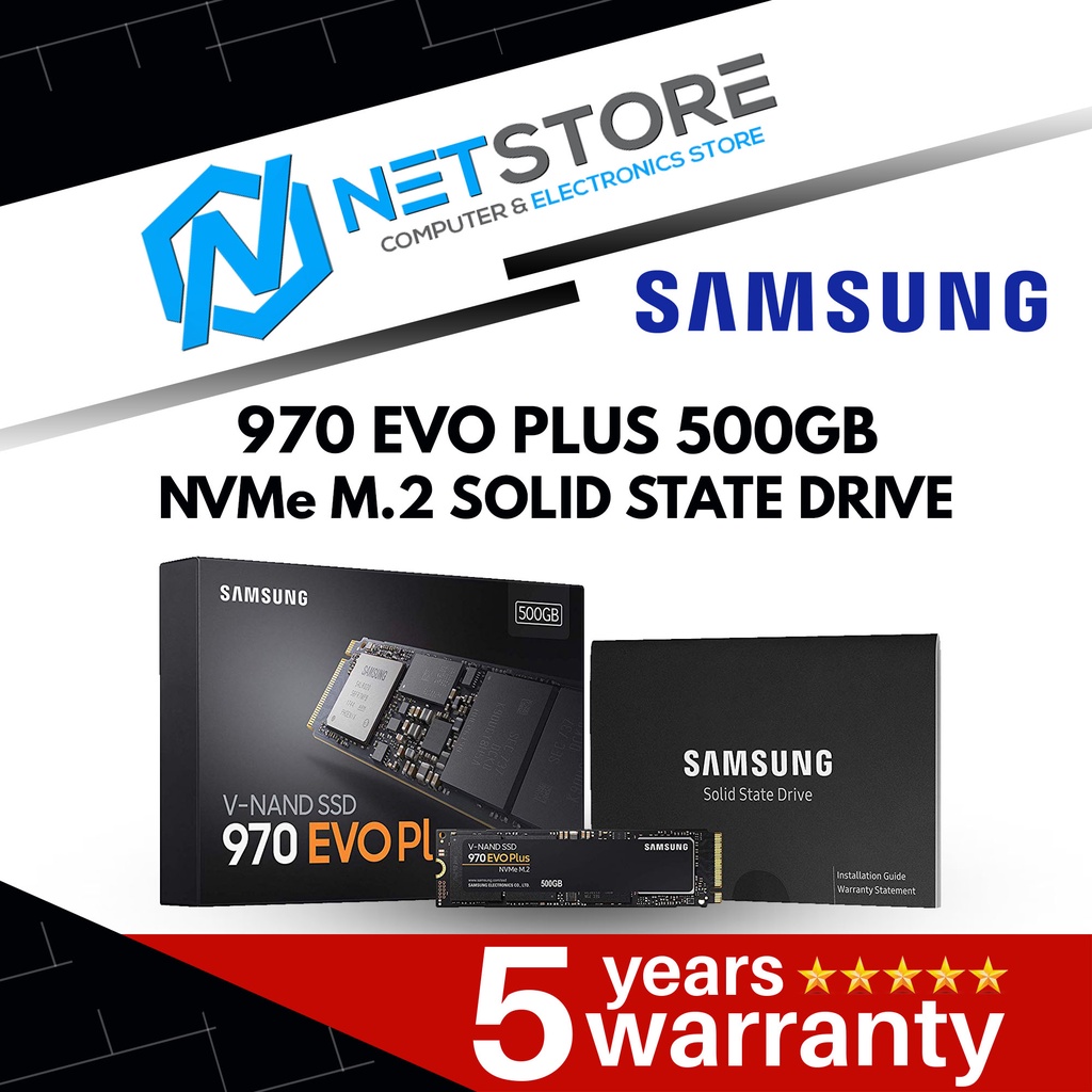 Samsung NVMe SSD 970 EVO Plus - 500GB - MZ-V7S500BW 