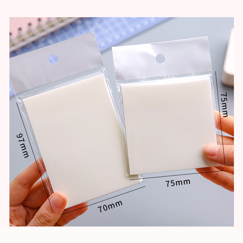 50 Sheets Transparent Waterproof PET Sticky Note | Shopee Malaysia