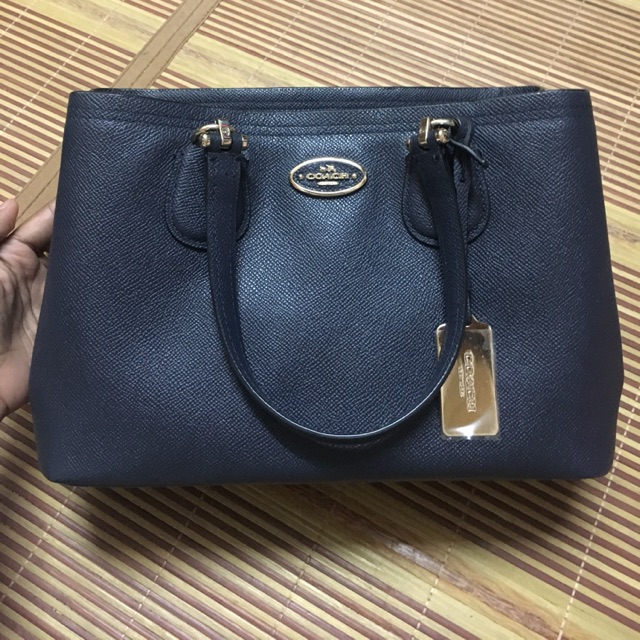 authentic coach kitt carryall in crossgrain leather Shopee Malaysia