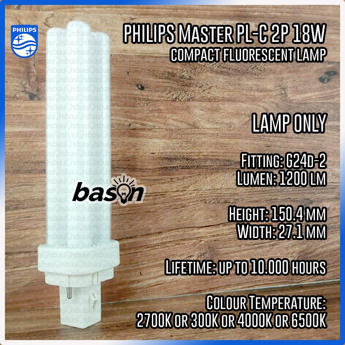 Philips Master PL-C 2 PIN 18W - CFL 2P Lamp | Shopee Malaysia