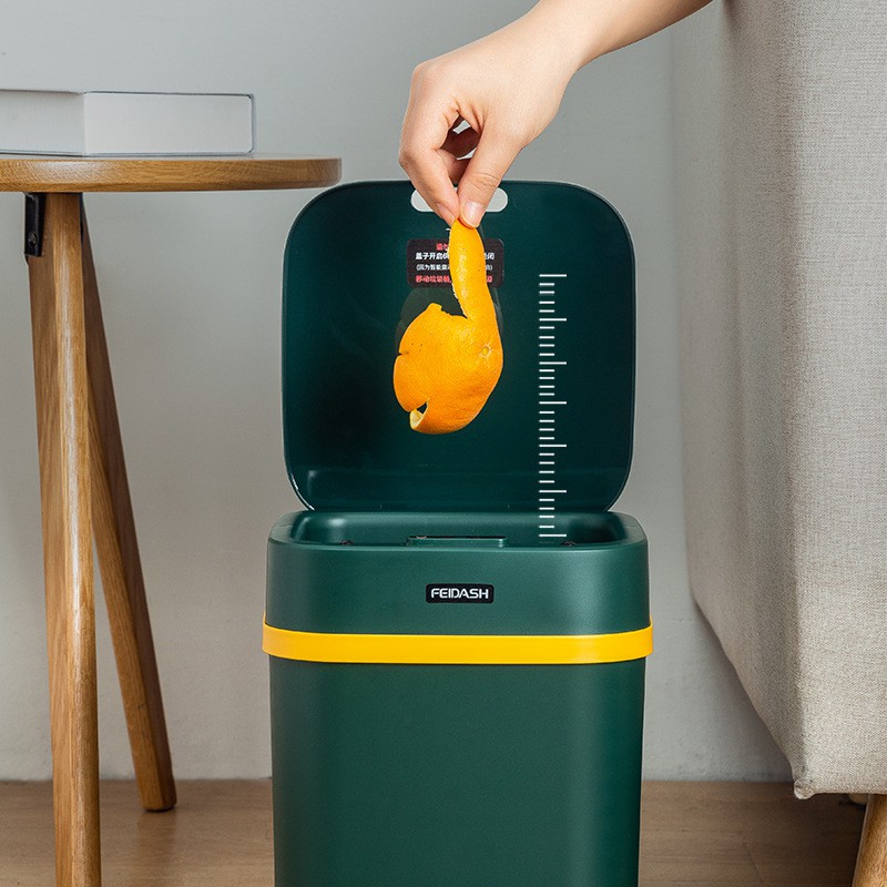 Deodorant Smart Sensor Storage Bin/ Trash Bin/ Kick Easily Flip Bin ...