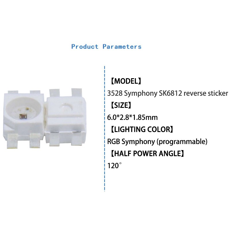 200 Stück SK6812 MINI-E RGB-LED – 3228 SMD, 5V, Adressierbar, WS2812B ähnlich, Vollfarbig