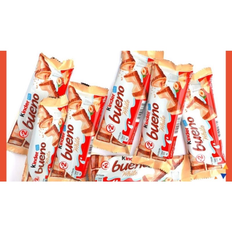 Chocolate Kinder Bueno White,Milk And Hazelnuts Chocolate 2 Bars 39g ...