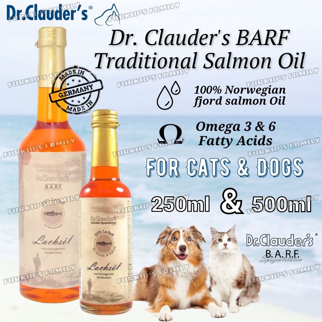 Dr Clauder's BARF Traditional Salmon Oil For Dogs & Cats / Pet Skin