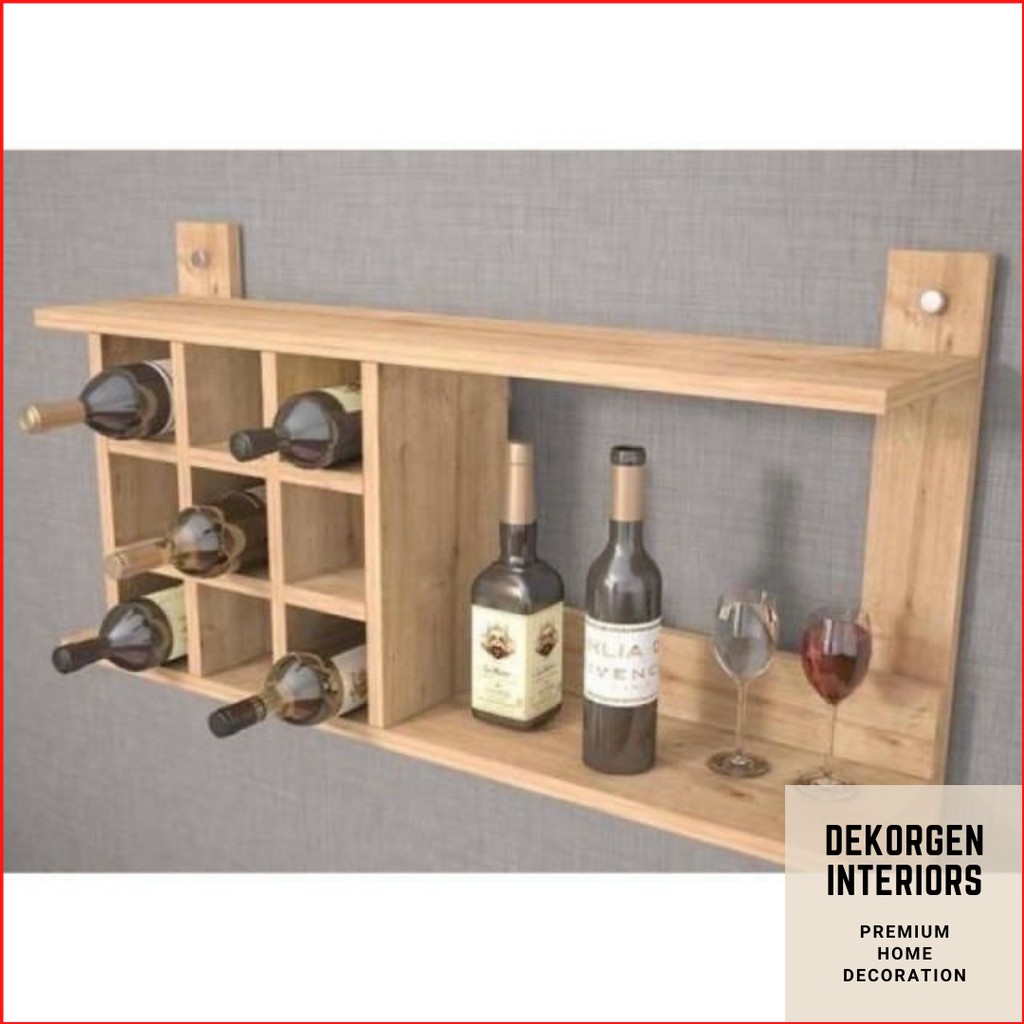 Bottle Rack Wine Rack Wall Mounted Bar Drink Rack Cafe Drink Rack ...