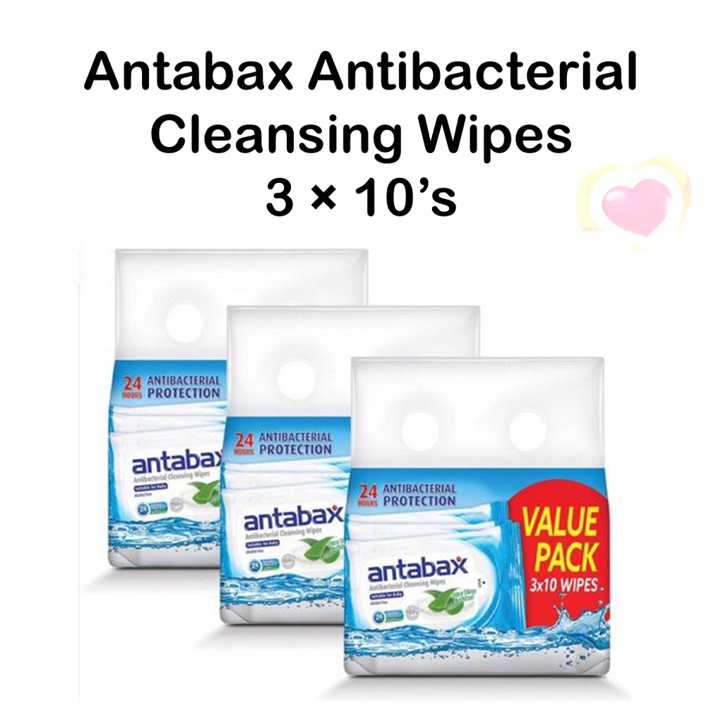 Antabax Antibacterial Cleansing Wipes (3 x 10's) Shopee Malaysia