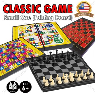  Ludo Board Game Ludo Board Game，Portable Classic Strategy Game  Set，Traditional Children Fun Game Flying Chess for Adults and Kids  Children's Puzzle Desktop Board Game ( Color : A , Size 