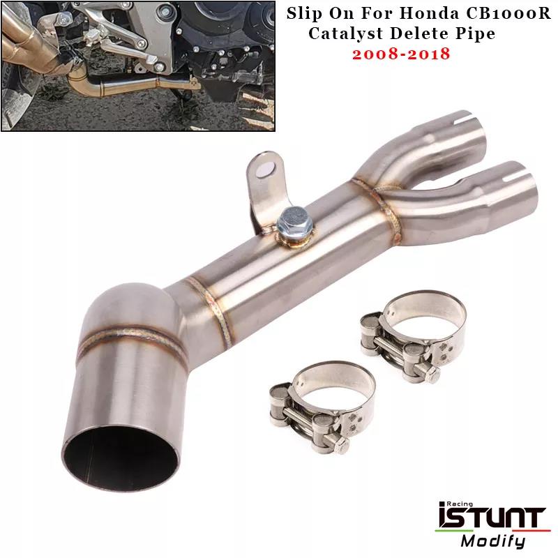 Motorcycle Exhaust Modified Stainless Steel Middle Link Pipe Catalyst ...