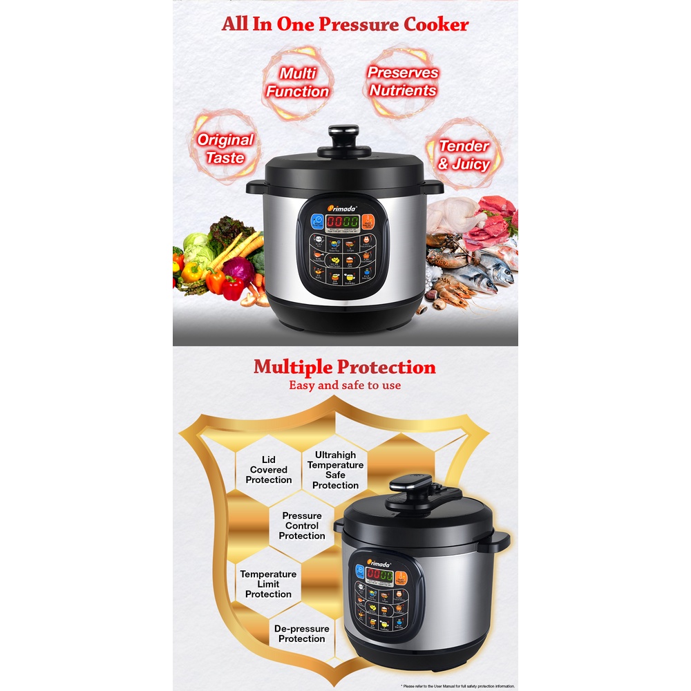 Primada 8l pressure cooker hotsell