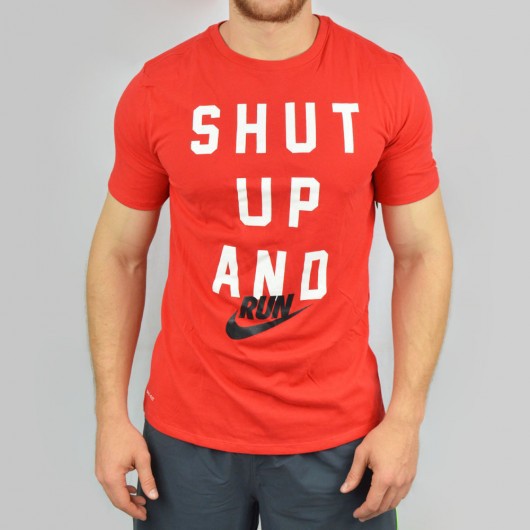 Nike shut up and run t shirt hot sale