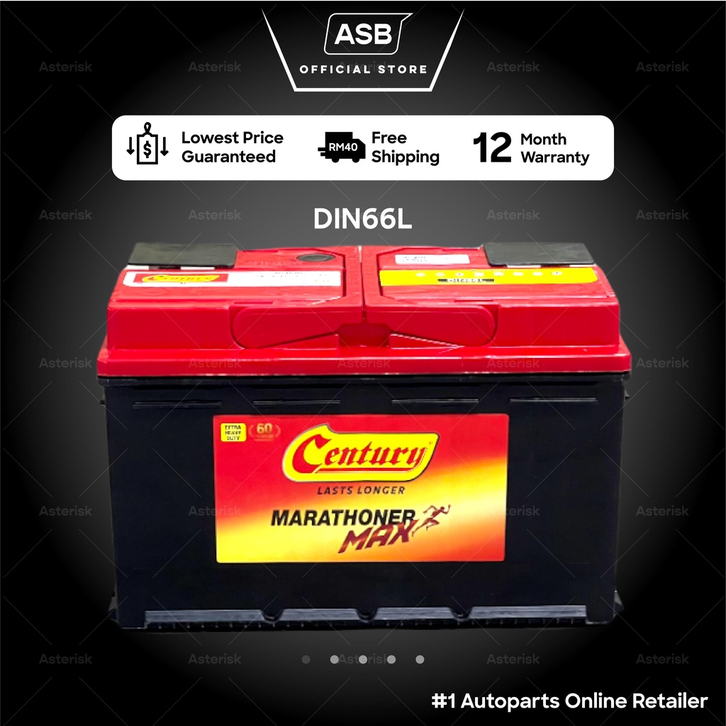 Century Battery Din66 Din66l Car Battery Bateri Ln3 Bateri Kereta