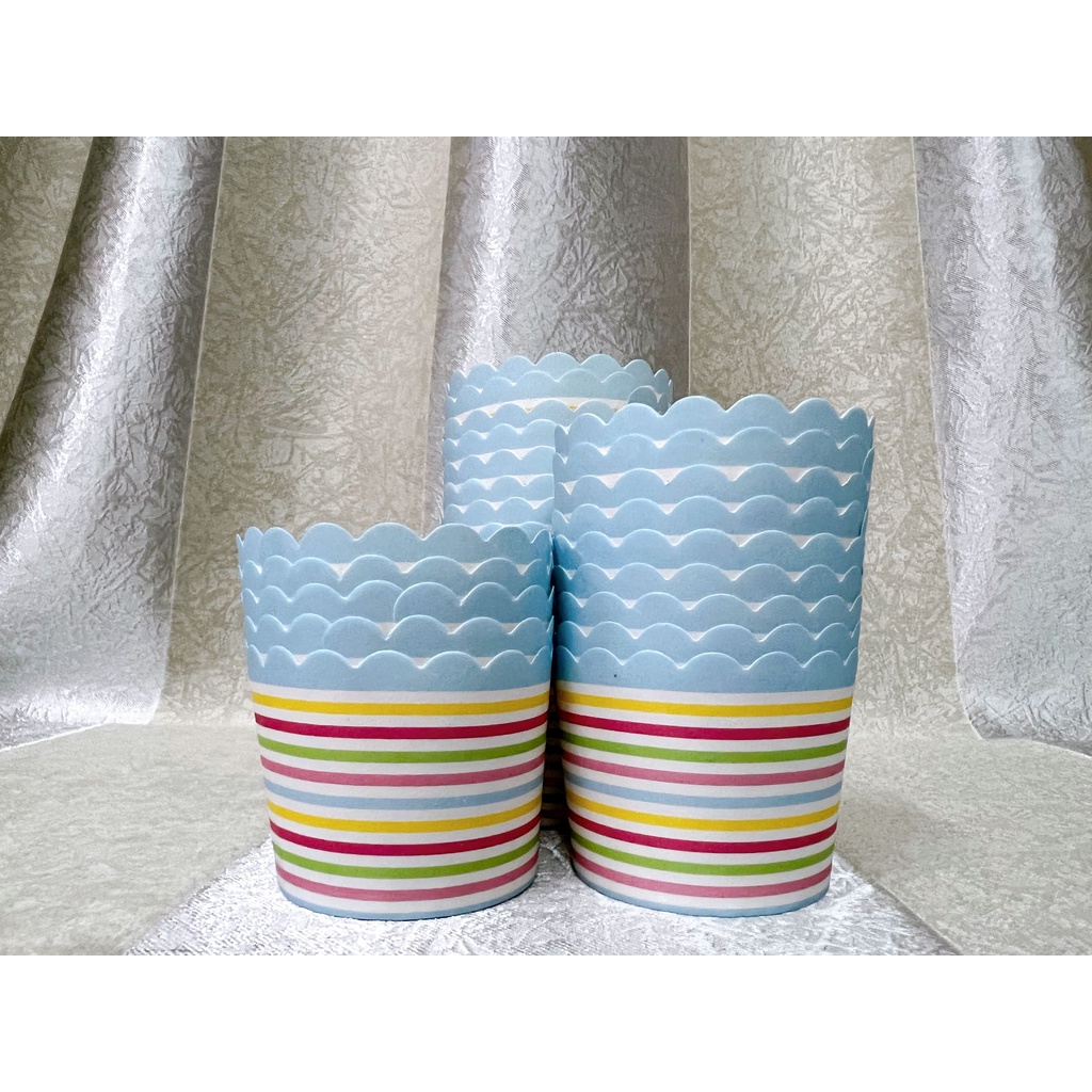 50+- pcs/Roll Colorful Small Paper Cup for Muffin Cup Bekas Kek CupCake ...