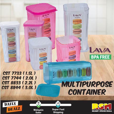 LAVA Multipurpose Airtight Food Container / Bekas Makanan / Bekas Kuih ...