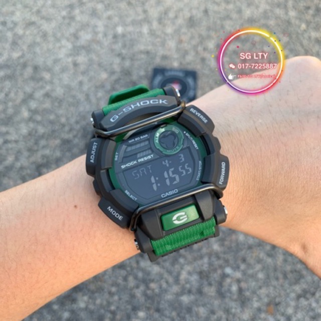 G shock gd 400 on sale green