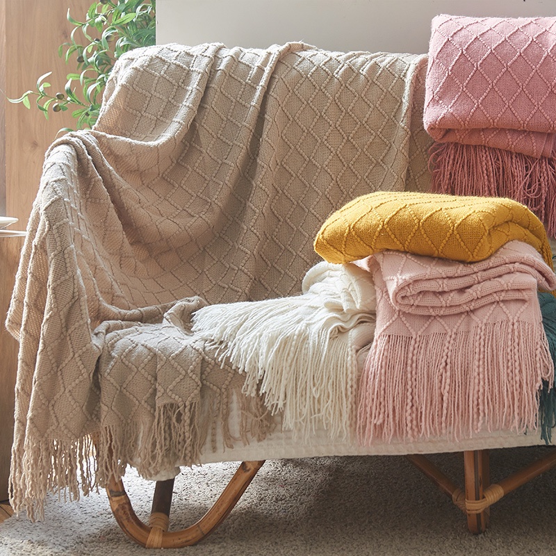 Knitted Soft Sofa Blanket