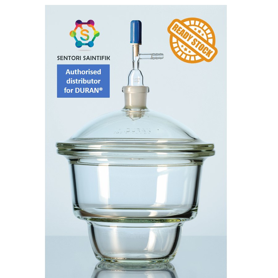 Dessiccateur En Verre Borosilicate Premium Avec Couvercle - 4 Tailles Au Choix - Pour Laboratoire, Vide Possible