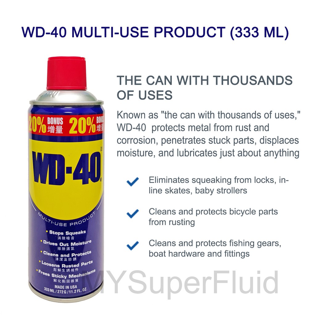WD40 WD40 MULTIPURPOSE SPRAY MultiUse Product (333ML) Shopee Malaysia
