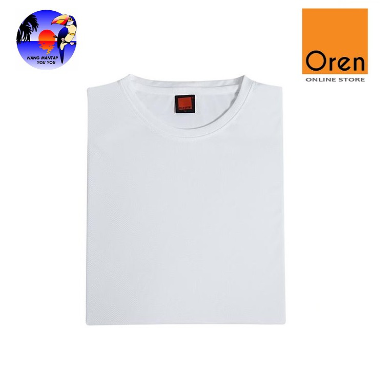 Original OREN SPORT Round Neck Jersey Unisex White QD04 Shopee Malaysia